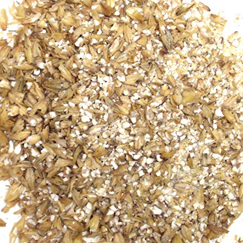 RAHR 6-Row Malted Barley 2 LBS CRUSHED Home Brewing Beer Making Recipe Ingredients Vacuum Sealed 1 Gallon Small Batch
