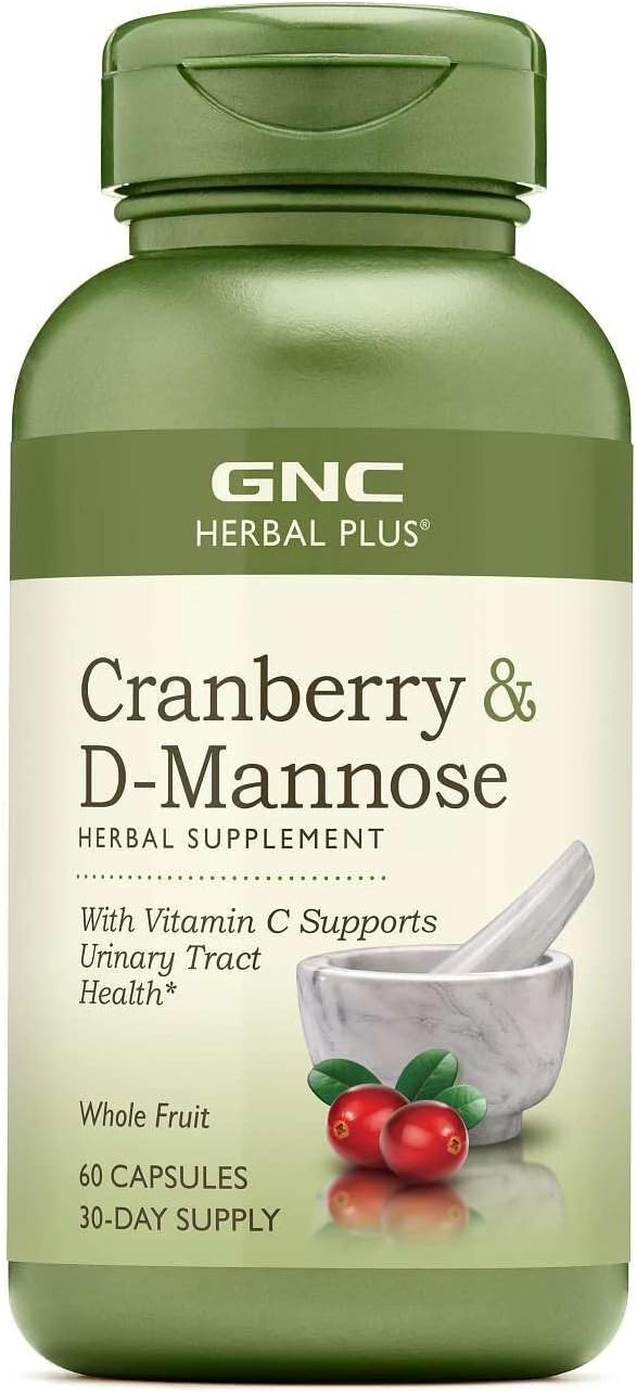 GNC Herbal Plus Cranberry D-Mannose, 60 capsules