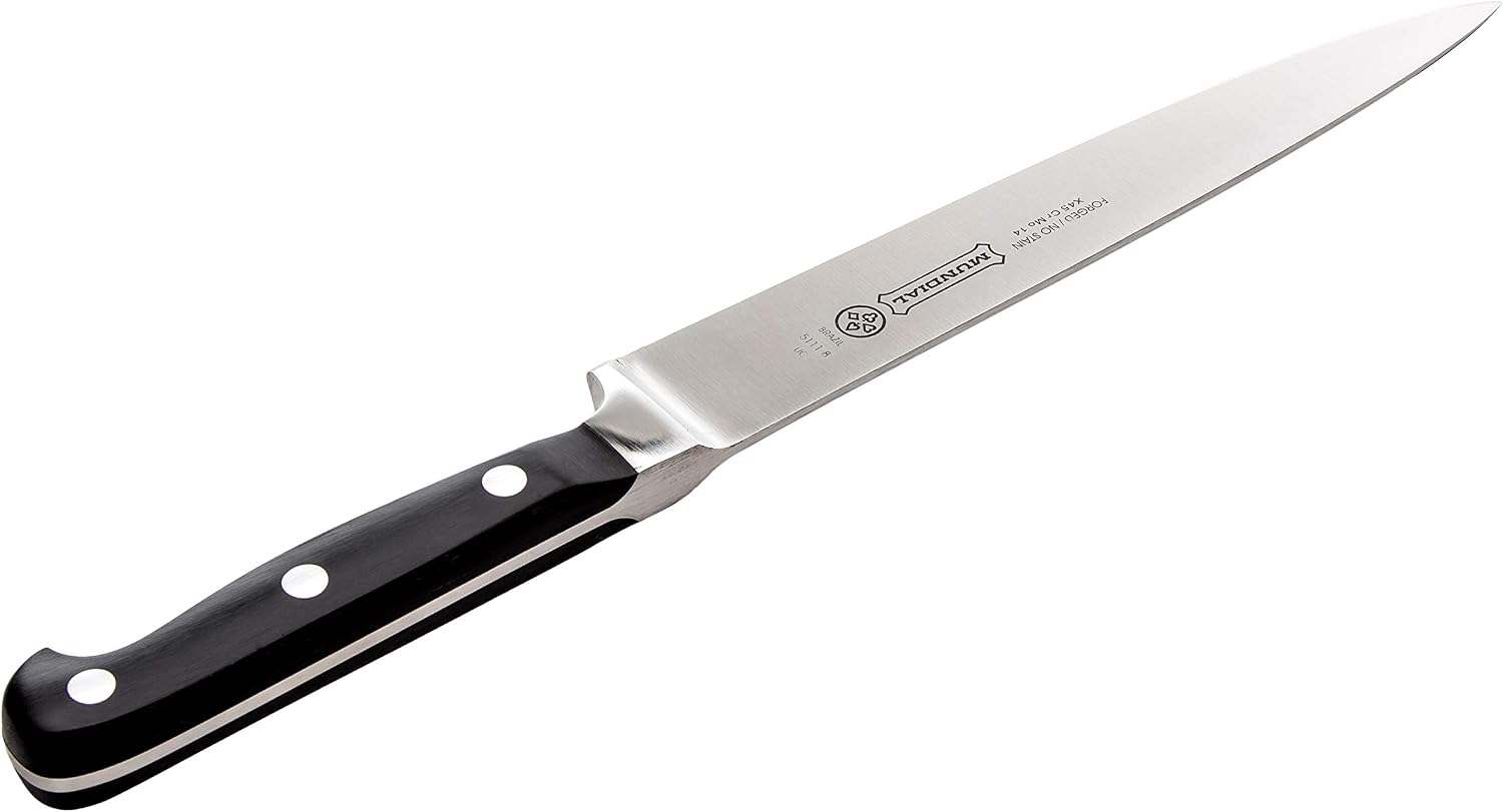 Mundial 5100 Series 8-inch Carving Knife - Fully Forged with Ergonomic Comfort, Ideal Knife for Slicing Meat with Ease