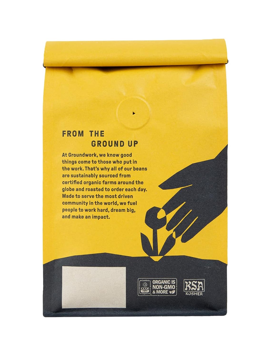 GROUNDWORK B*tches Brew Whole Bean Coffee Dark Roast Blend - USDA Organic Signature Blend Coffee Beans - 12oz Bag (Pack of 1)