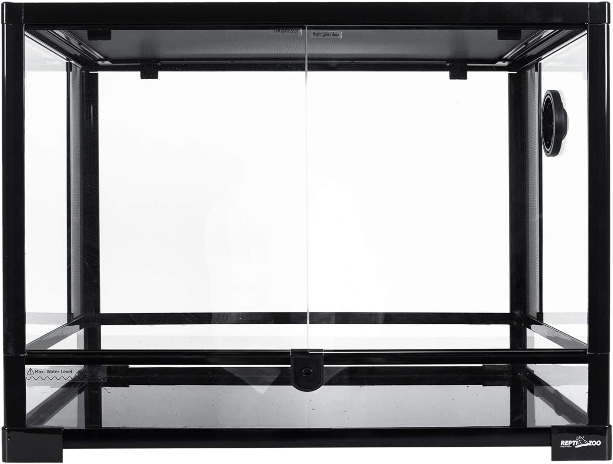 REPTI ZOO 85 Gallon Large Reptile Tank, Wide & Tall Tempered Glass Large Reptile Terrarium 47.2" x 17.7"x 23.6" for Tortoise Snake