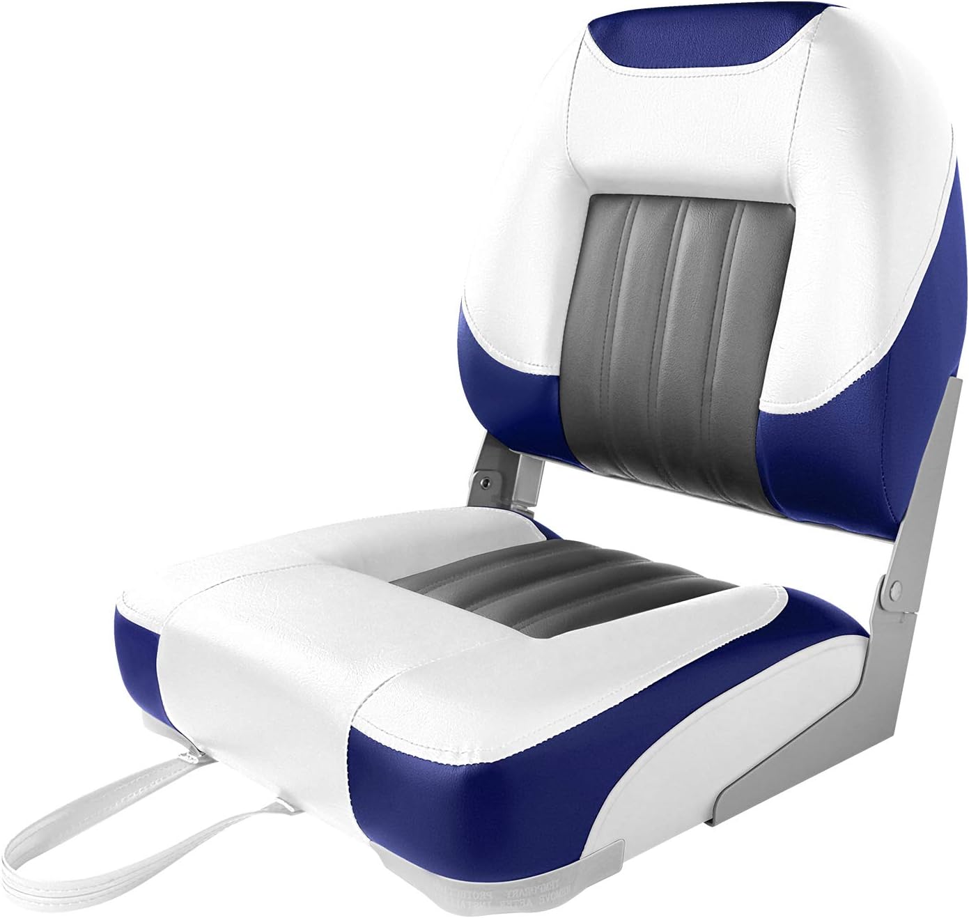 XGEAR Fold-Down Boat Seat, Low Back Fishing Boat Chair