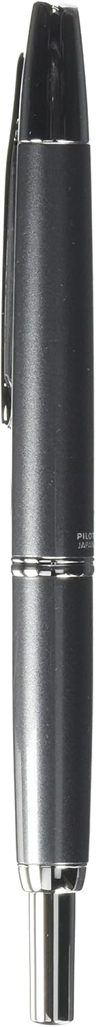 Pilot Fountain Pen Capless Decimo, Dark Gray Myca Body, F-Nib