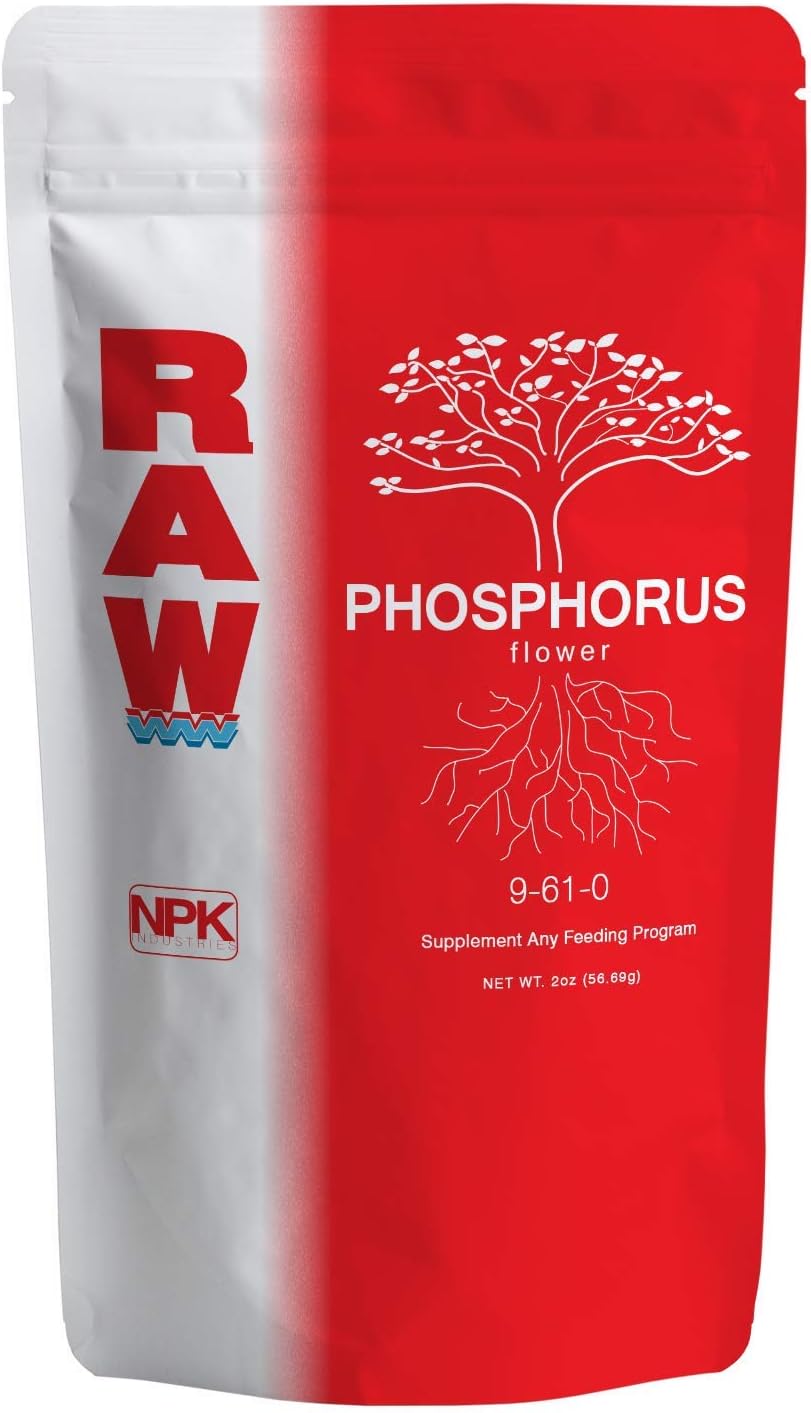 RAW Phosphorus Fertilizer - Water Soluble, High Phosphorus for Plants, 10lb | Energy for Fruit and Flower - Ideal Hydroponic Phosporus Fertilizer for Indoor Plants, Gardens and Vegetables