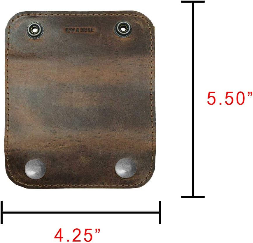 Hide & Drink, Handle Grip Replacement for Luggage Bags, Travel Accessories, Full Grain Leather, Handmade, Bourbon Brown