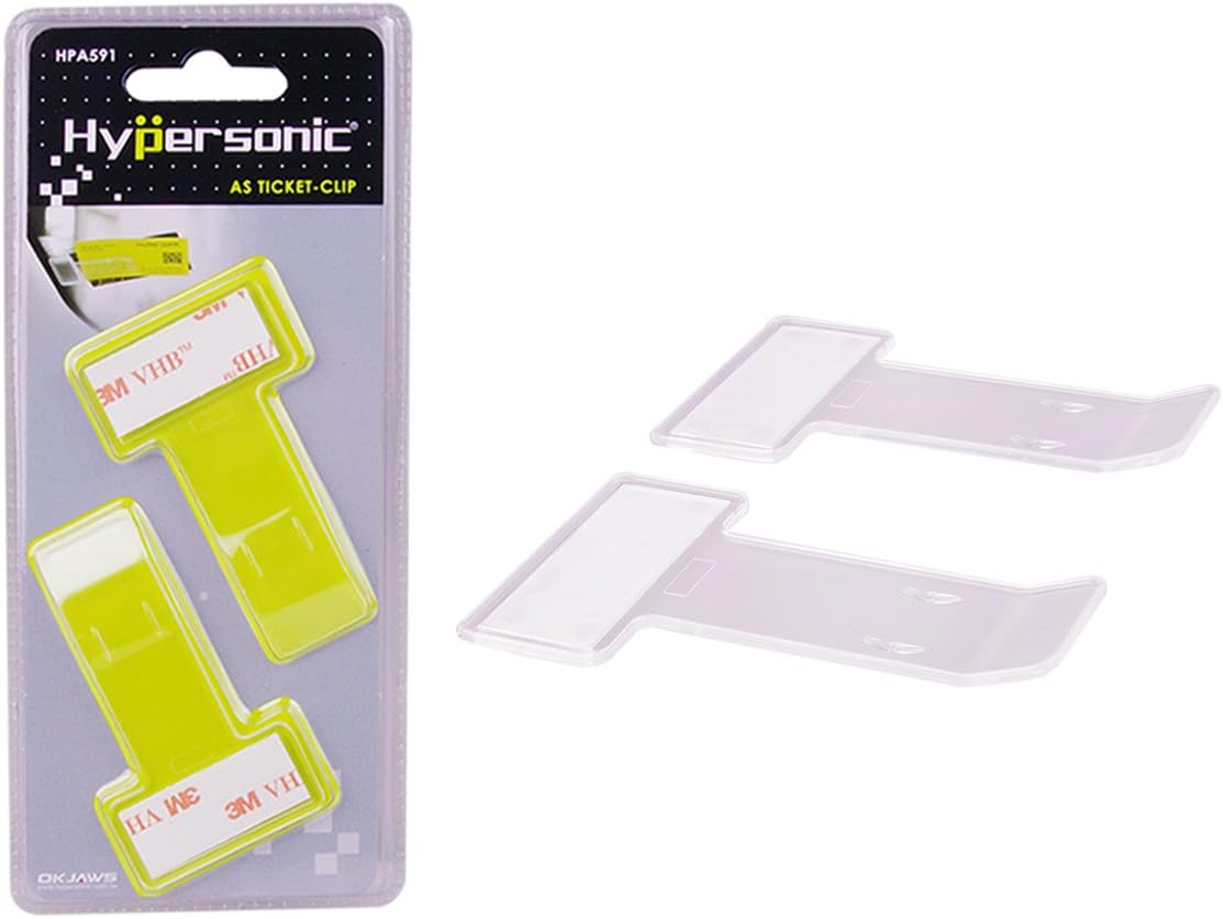 Car Windshield Parking Tickets Holder Transparent Auto Accessories Clip 2PCS