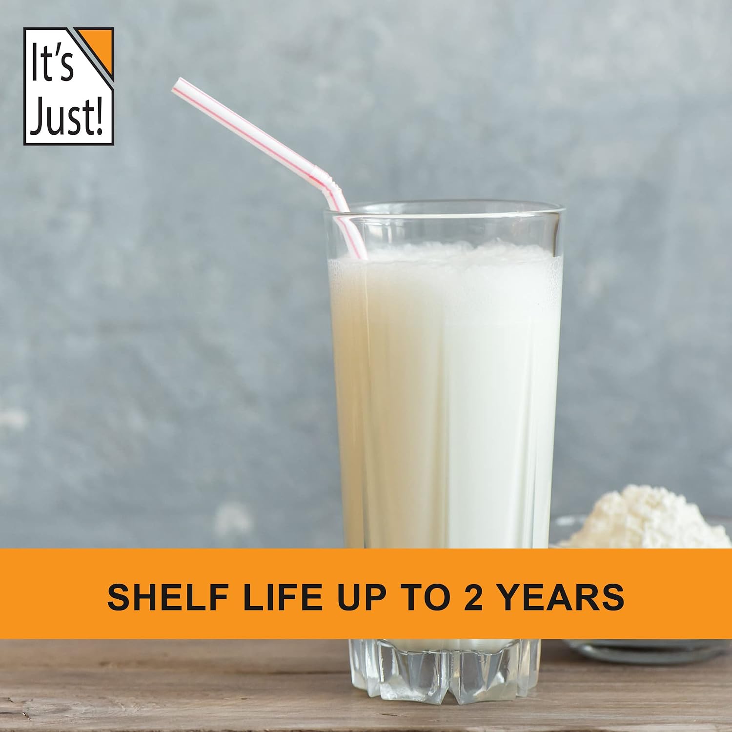 It's Just - Whole Milk Powder, 2lbs, rBST/rBGH Hormone Free, Shelf Stable, Just Add Water, Made in USA, Dry Milk Powder, 32oz