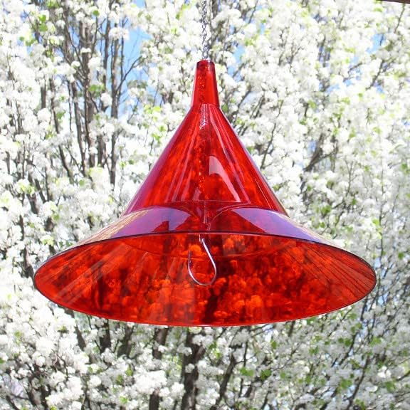 Squirrel Baffle - for Outside Bird House and Feeder Pole - Premium Large 17” Dome - by Arundale Made in USA (Crystal Clear)