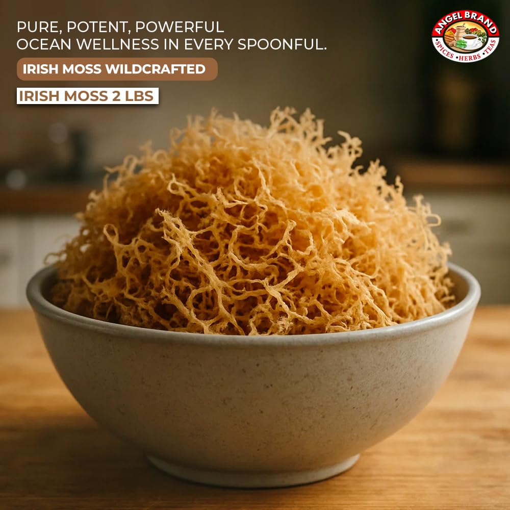 Irish Sea Moss Raw | 2 lbs | Pouch | For Smoothies and Soups