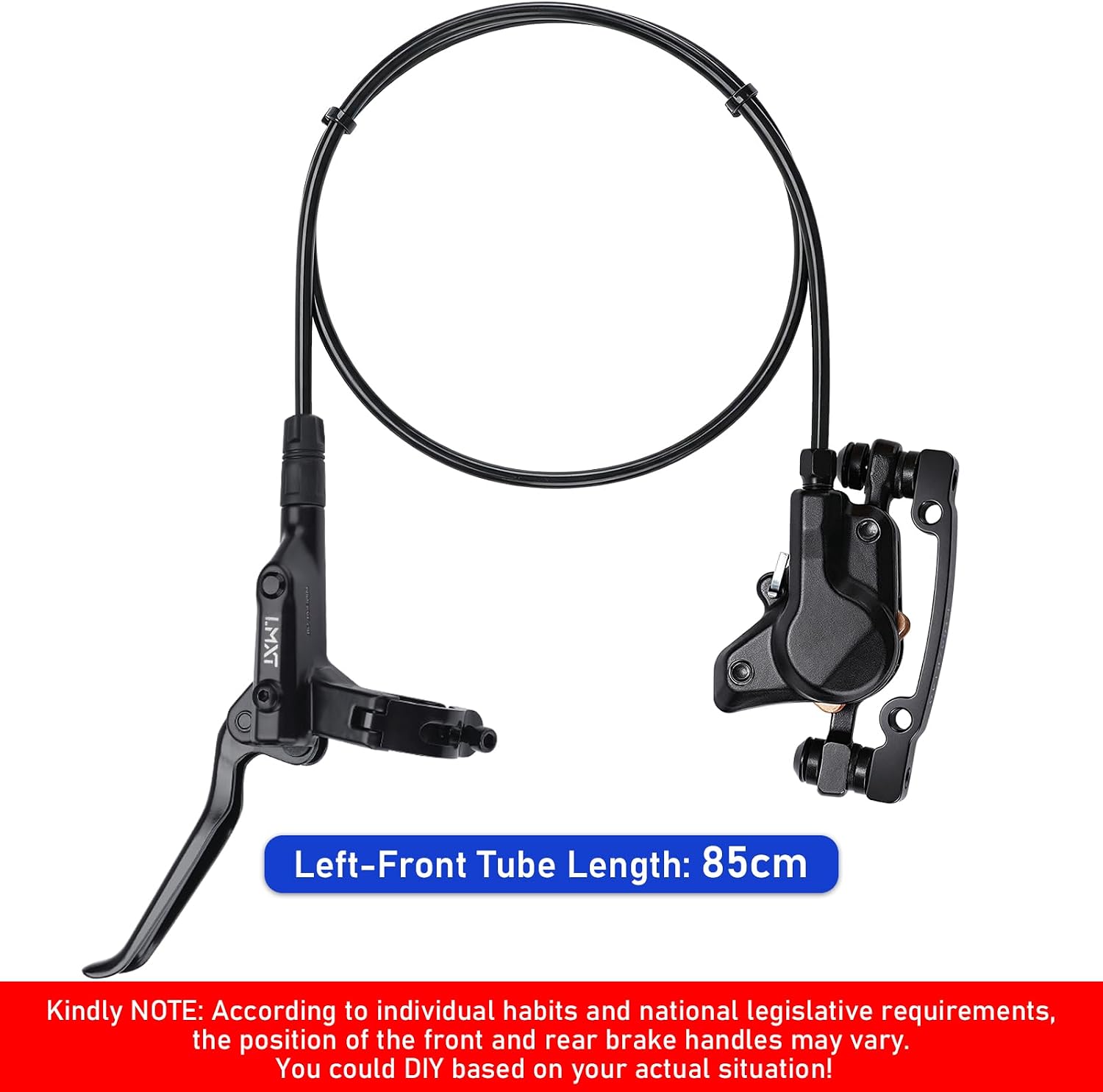TOBWOLF MTB Cable Disc Brake Kit, Front Rear Calipers with 160mm Rotors