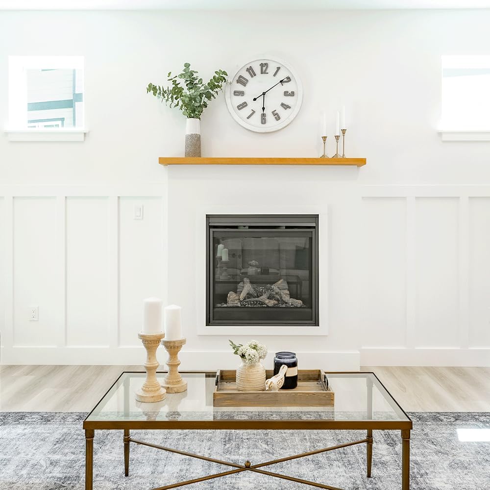 24" x 48" Rectangle Glass Table Top, 1/4" Thick Clear Tempered Replacement Glass, Flat Polished Edge & Eased Corners for Coffee, Dining, Patio Tables & Furniture Protection