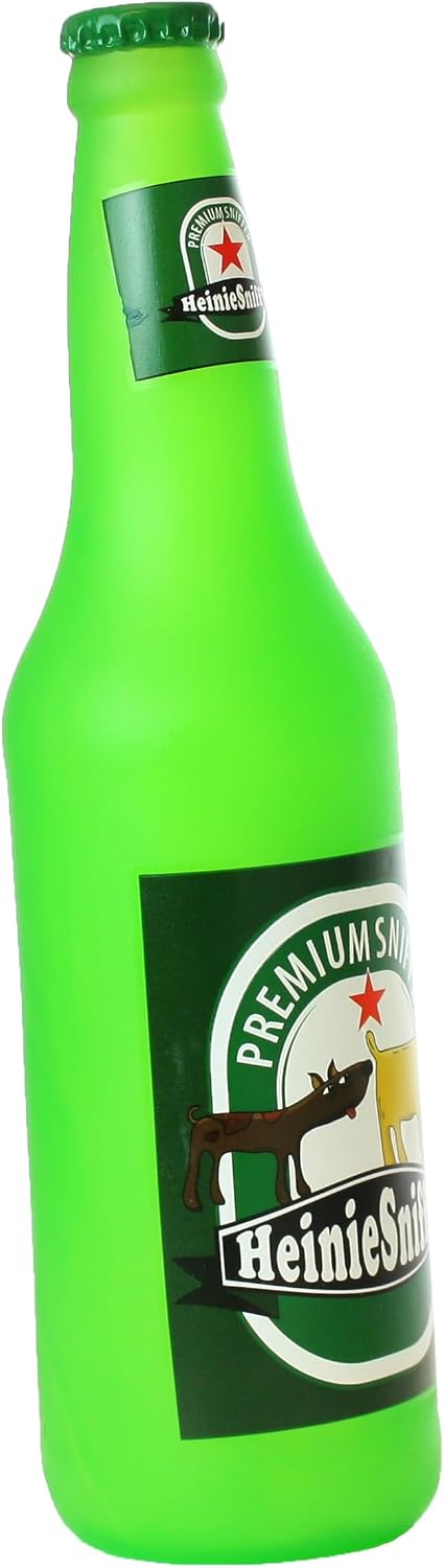 SILLY SQUEAKERS Tuffy Beer Bottle Dog Toy: Squeaky Dog Toy, Washable and Floats, Vinyl