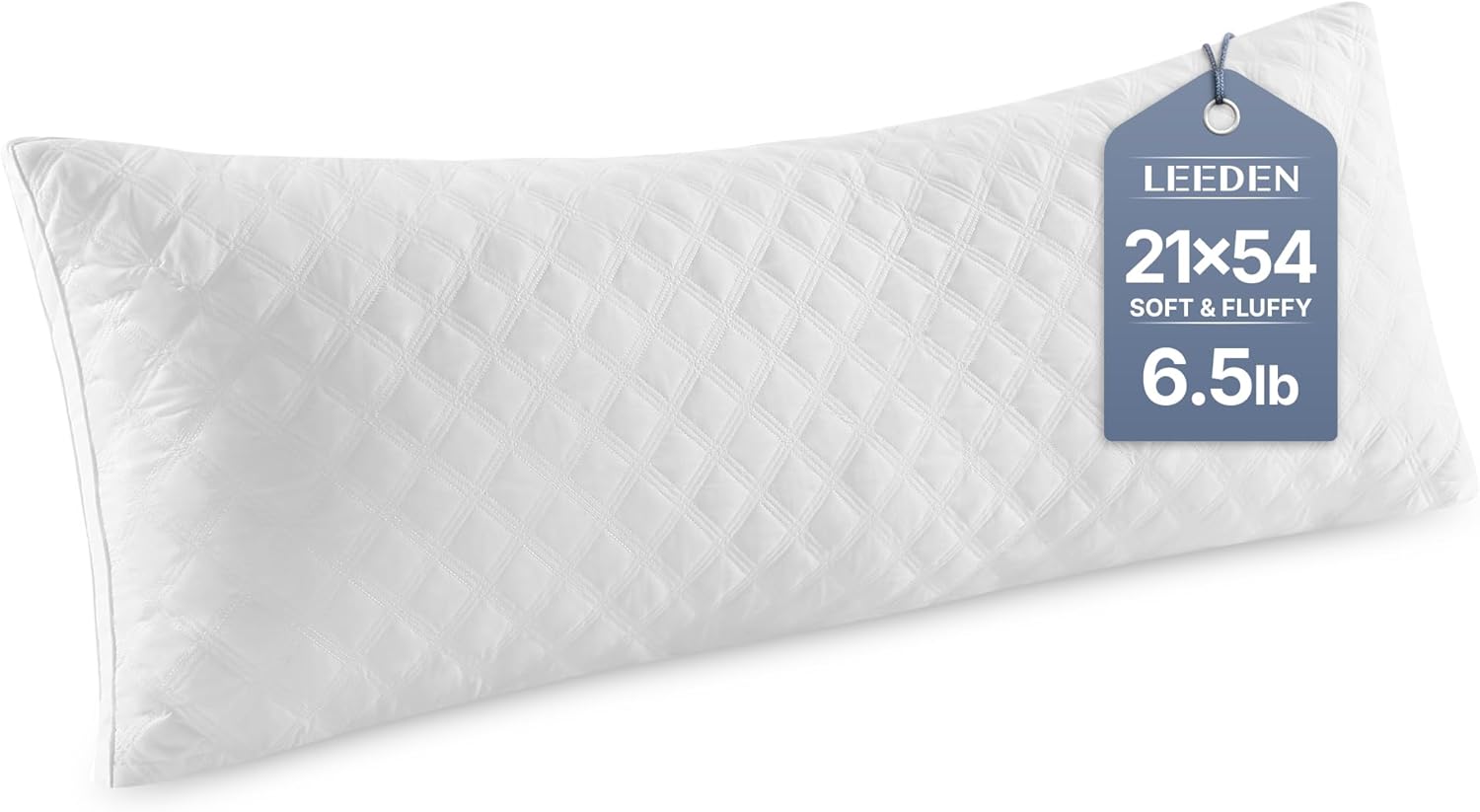 Leeden Body Pillow Insert 20 x 54 for Side Sleepers White Support