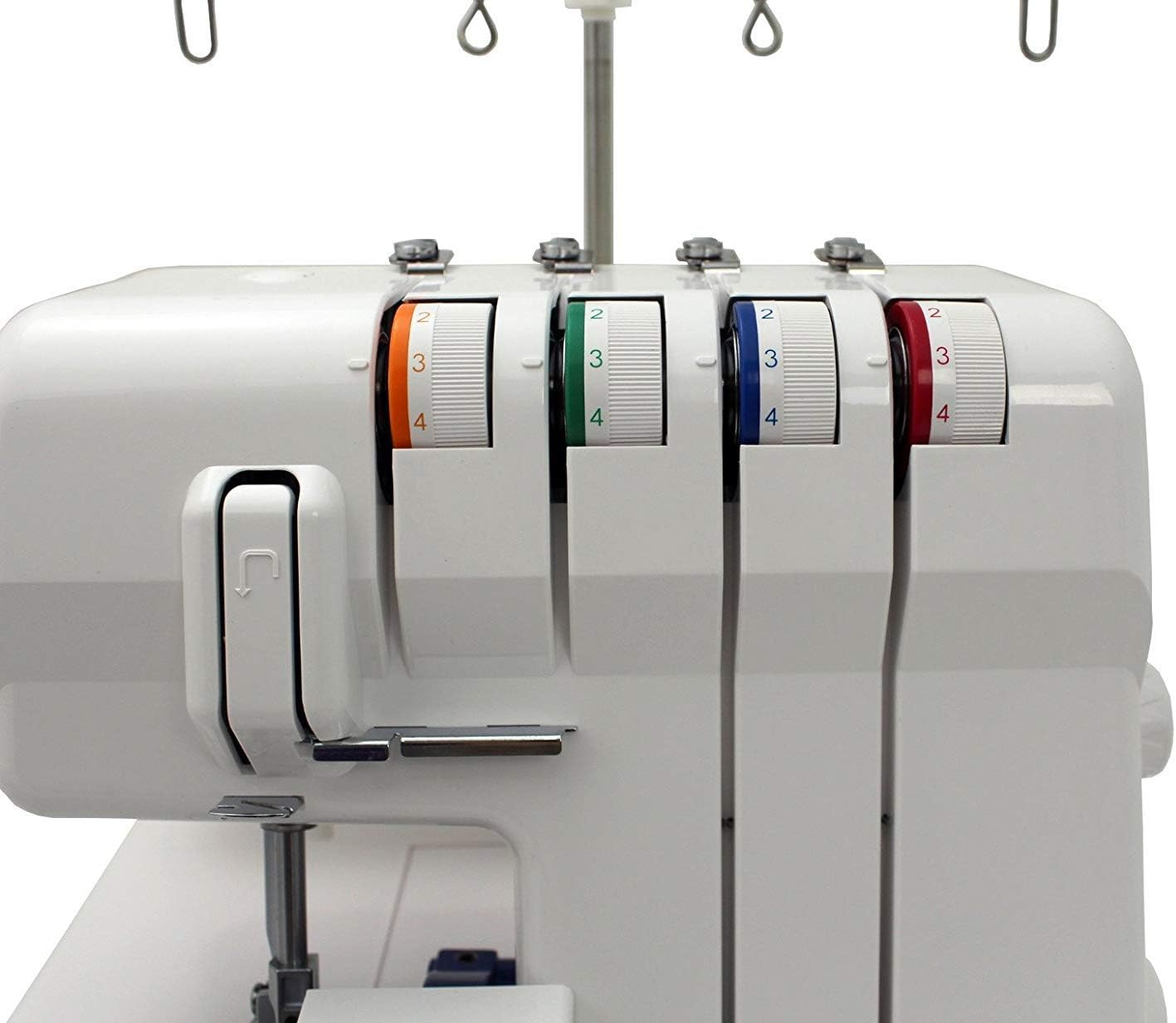 Juki, MO-50E, 3 or 4 Thread Serger, Lay In Tensions, Adjustable Differential Feed, Built In Rolled Hem, Automatic Lower Looper Threader