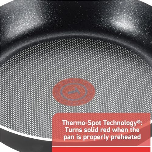 T-Fal Signature Nonstick Pots and Pans Set 12 Piece, Oven Broiler Safe 350F, Kitchen Cookware Set w/Fry Pans, Saucepans, Saute Pan, Dutch Oven