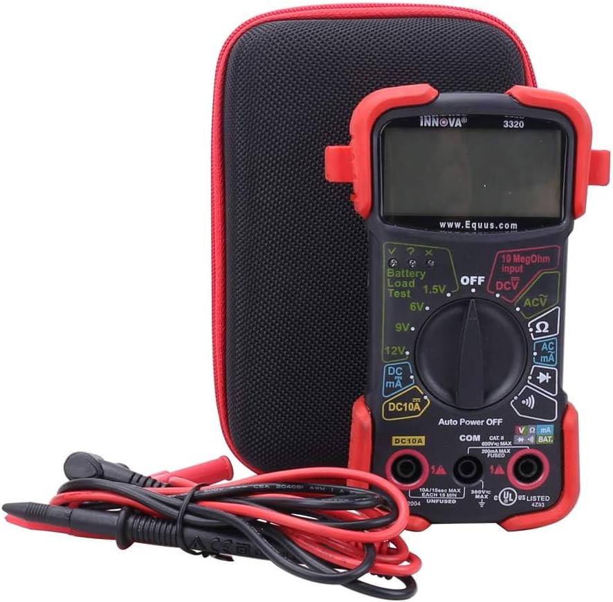 Aenllosi Hard Case Replacement for Fits INNOVA 3320/3340 Auto-Ranging Digital Multimeter (red)