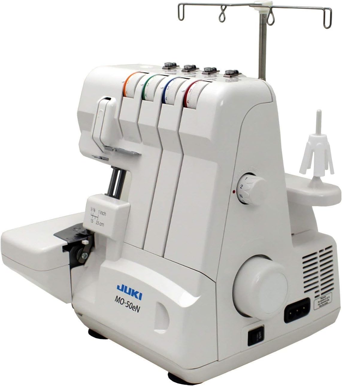 Juki, MO-50E, 3 or 4 Thread Serger, Lay In Tensions, Adjustable Differential Feed, Built In Rolled Hem, Automatic Lower Looper Threader
