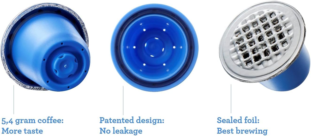 Reusable Nespresso Pods - Patented Sealing System, No Glue - Made in Holland - 25% More Coffee - 2 Capsules, 100 Foil Lids, Sealer & Spoon - BPA-Free