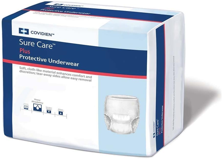 SureCare Sure Care Protective Underwear XXL, Case/48 (4 Bags of 12), White