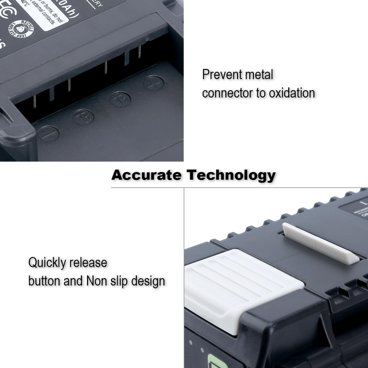 Biswaye 40V 6Ah Lithium Battery Replacement for Ryobi 40V Battery OP4040 OP40601 OP4026 OP40261 OP40401 OP40501 OP4015 OP40602 OP40404 OP40603