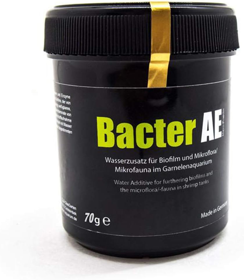 GlasGarten Bacter AE Shrimp (70g) | Nutrients for Live Freshwater Shrimp Food/Aquarium Water (Neocaridina, Amano, Red Cherry, Rili)