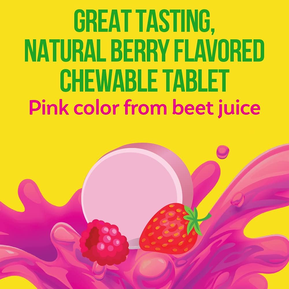 Culturelle Daily Chewable Probiotics for Kids Ages 3+, Berry Flavor, 30 Ct | From the #1 Pediatrician Recommended Brand± Promotes Digestive Gut Health, Oral Care & Immune Support* 5B CFUs, Gluten Free
