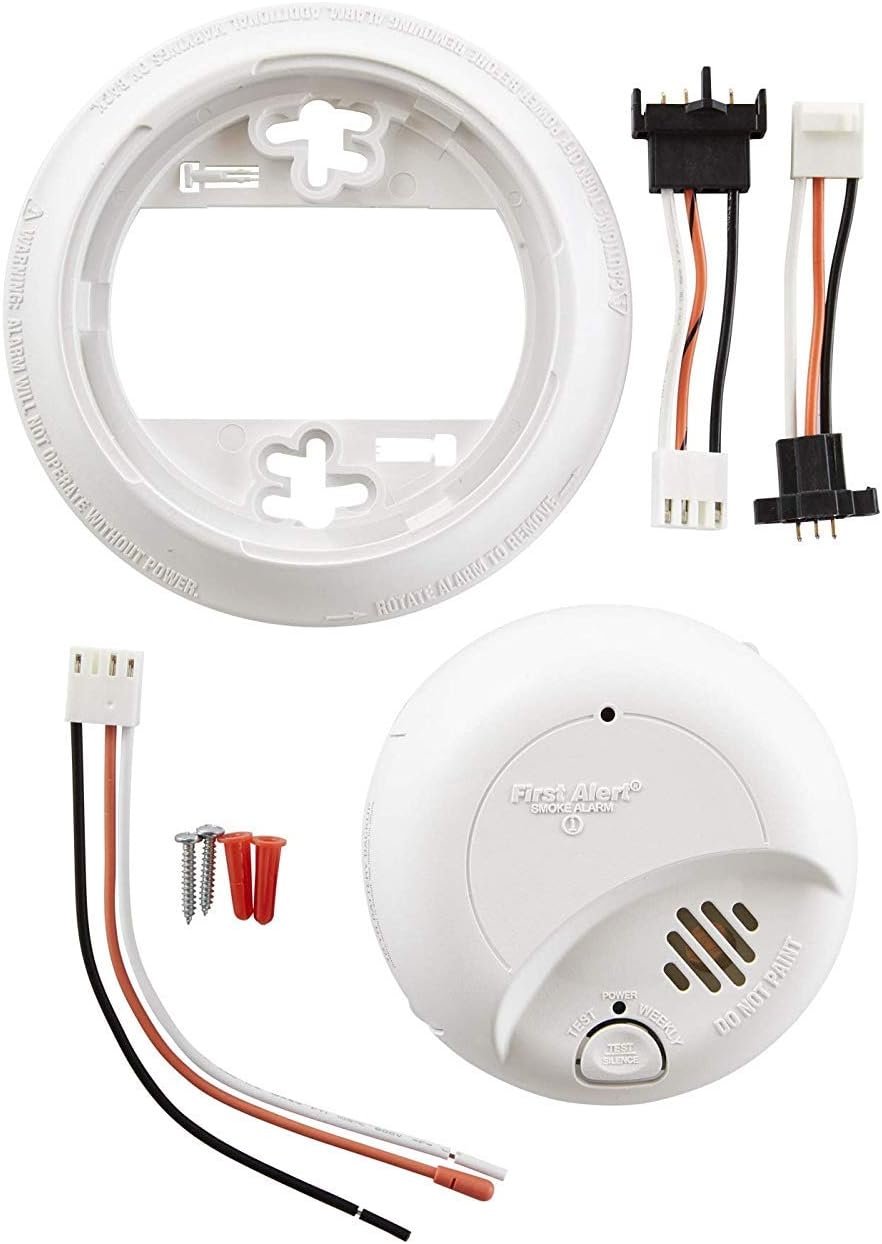9120LBLA Hardwired Ionization Smoke Alarm with 10 YR Battery Backup