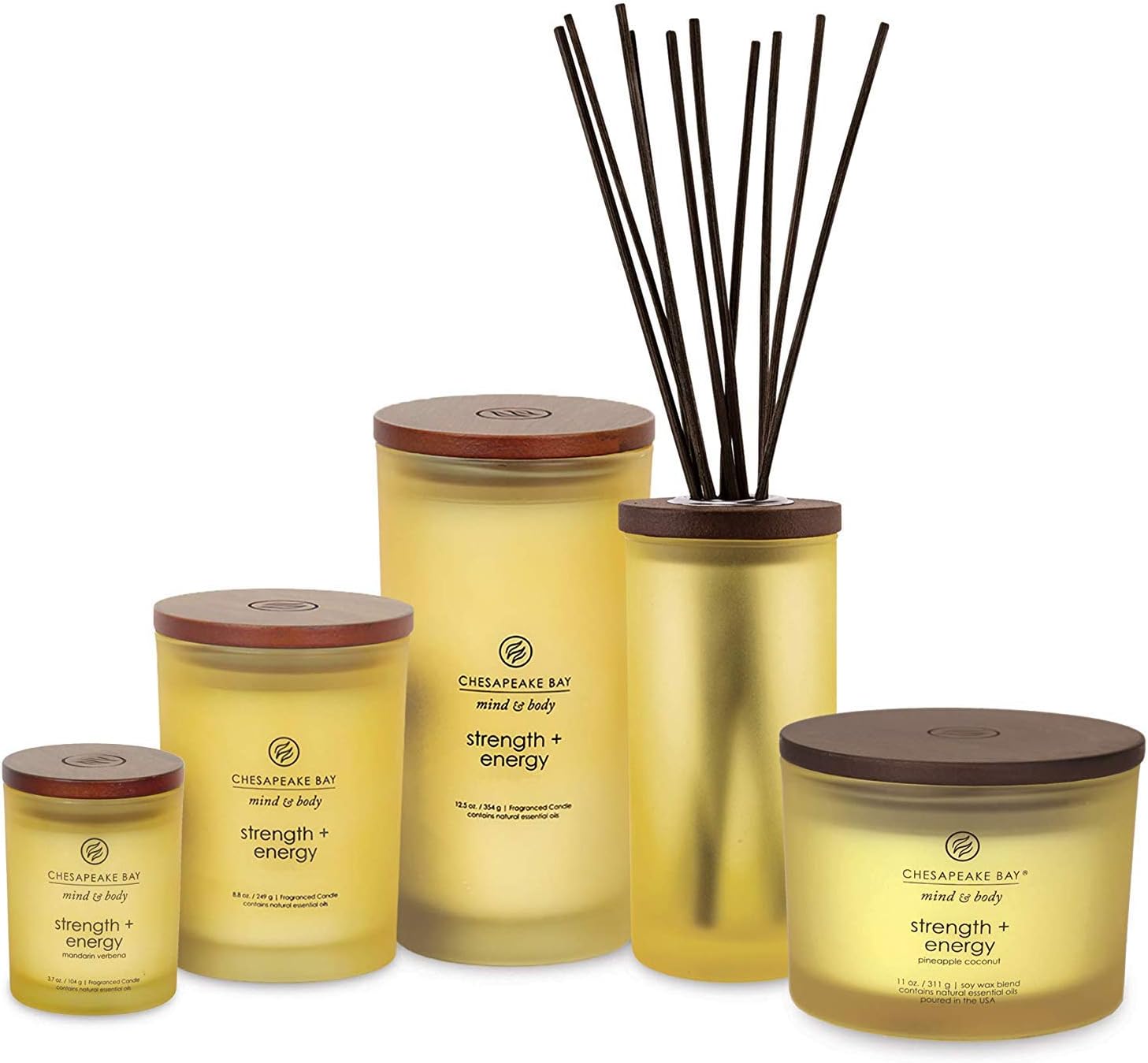 Chesapeake Bay Balance + Harmony Scented Candle Water Lily Pear Fragrance 50 Hours Burn Time Warm & Decorative Soy Wax Blend