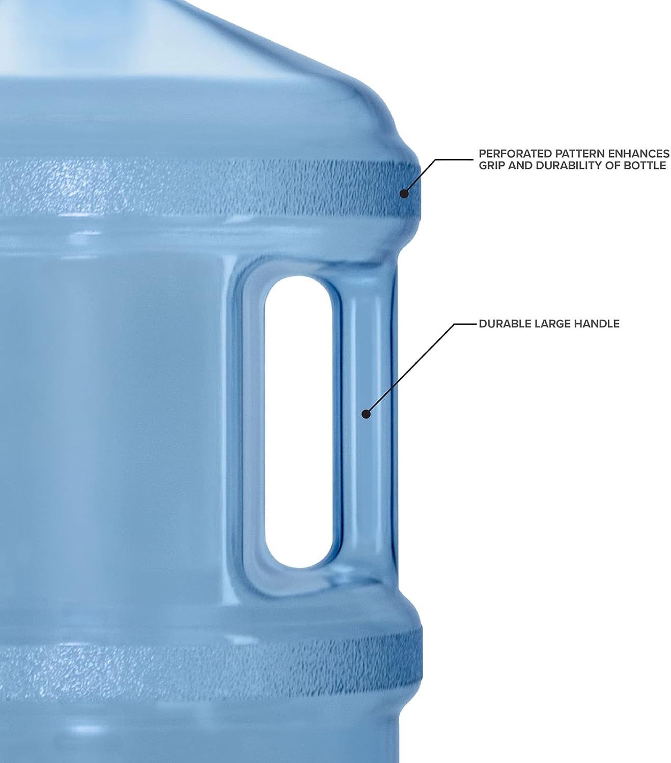 Geo Sports Bottles Polycarbonate Plastic Reusable Water Bottle Container (3 Gallon)