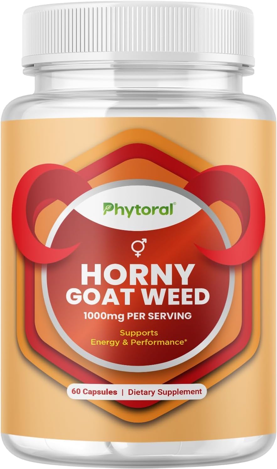 Pure Horny Goat Weed Extract with Maca Powder – Immune Support – Helps Increase Drive and Stamina – Booster for Men and Women Tongkat Ali Plus