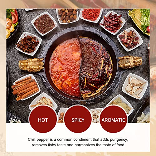 52USA Whole Dried Chilli Peppers, Medium Spicy Dried Chilies 4 Oz, Natural and Premium Red Chili Pepper, Szechuan Red Peppers, Whole Dry Chili Pepper