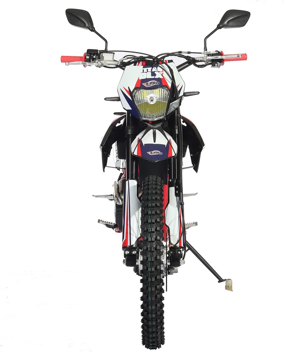 X-PRO Titan DLX 250cc Gas Dirt Bike Pit Bike Adult Bike,Big 21"/18" Wheels, Zongshen Engine! (Green)