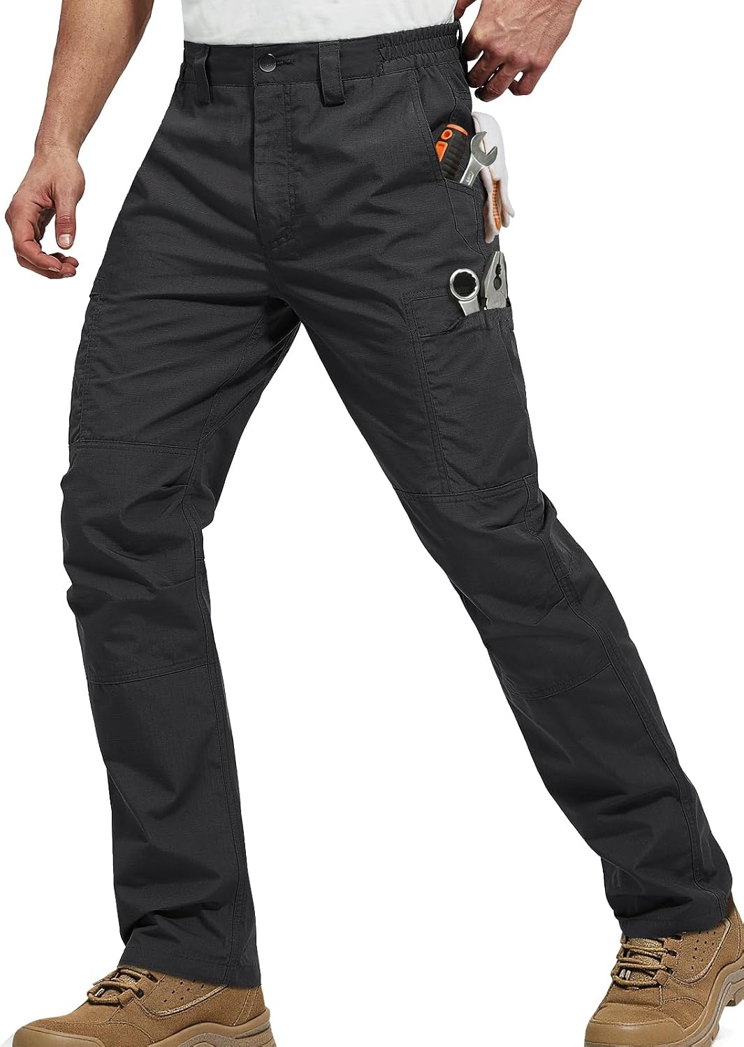 FREE SOLDIER Mens Cargo Work Tactical Pants Ripstop