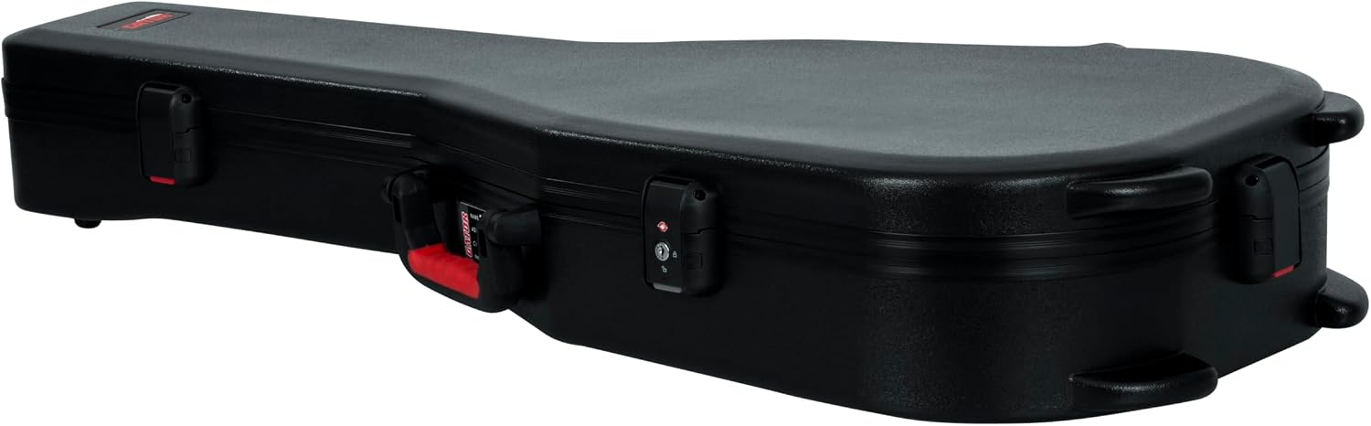 Gator Cases Molded Flight Case For SG Style Double Cut Away Guitars With TSA Approved Locking Latch, (GTSA-GTRSG)