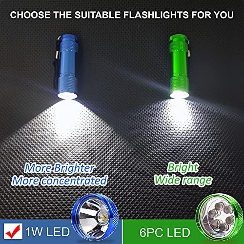 FASTPRO 20-Pack Aluminum LED Flashlights Set with AAA Batteries (1W)