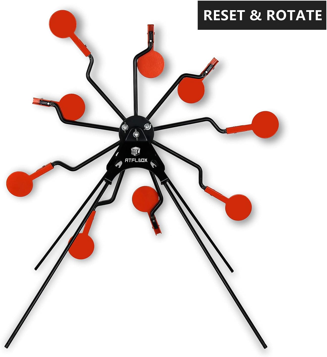 Atflbox Ferris Wheel Metal Resetting Mobile Shooting Targets for Pistol Airgun Air Rifle