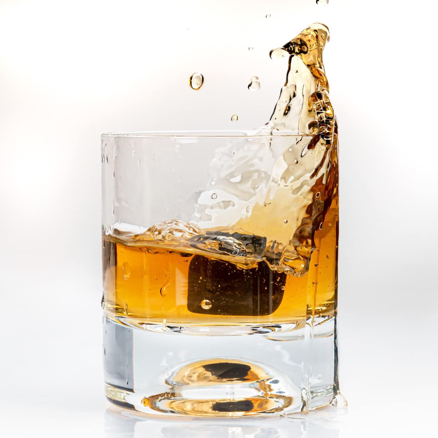 Premium Whiskey Stones Gift Set with 12 Pcs Stones and Bag. Whiskey, Bourbon, Cognac, Scotch, Gin