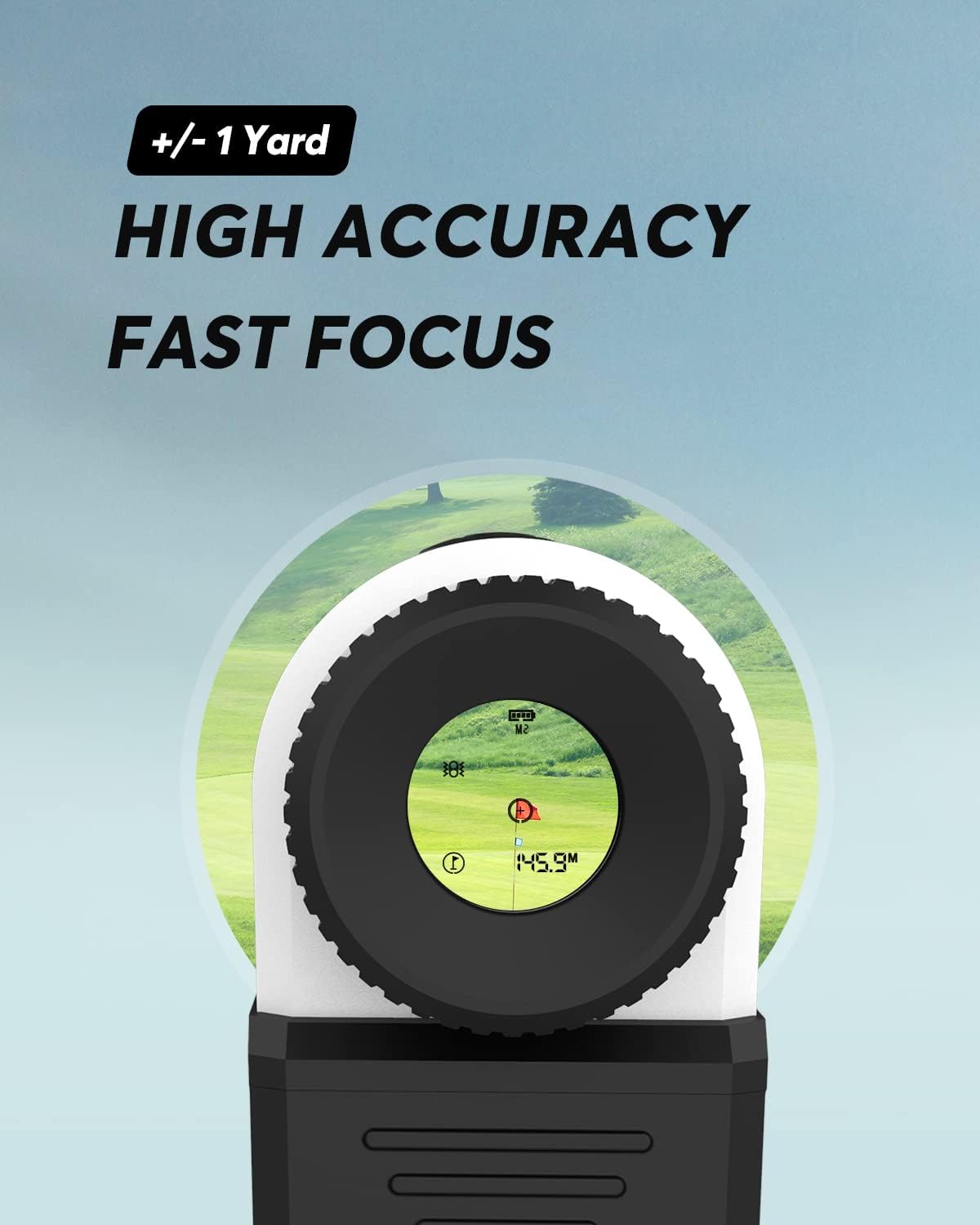 Wosports Golf Rangefinder, 800 Yards Laser Distance Finder with Slope, Flag-Lock with Vibration Distance/Speed/Angle Measurement
