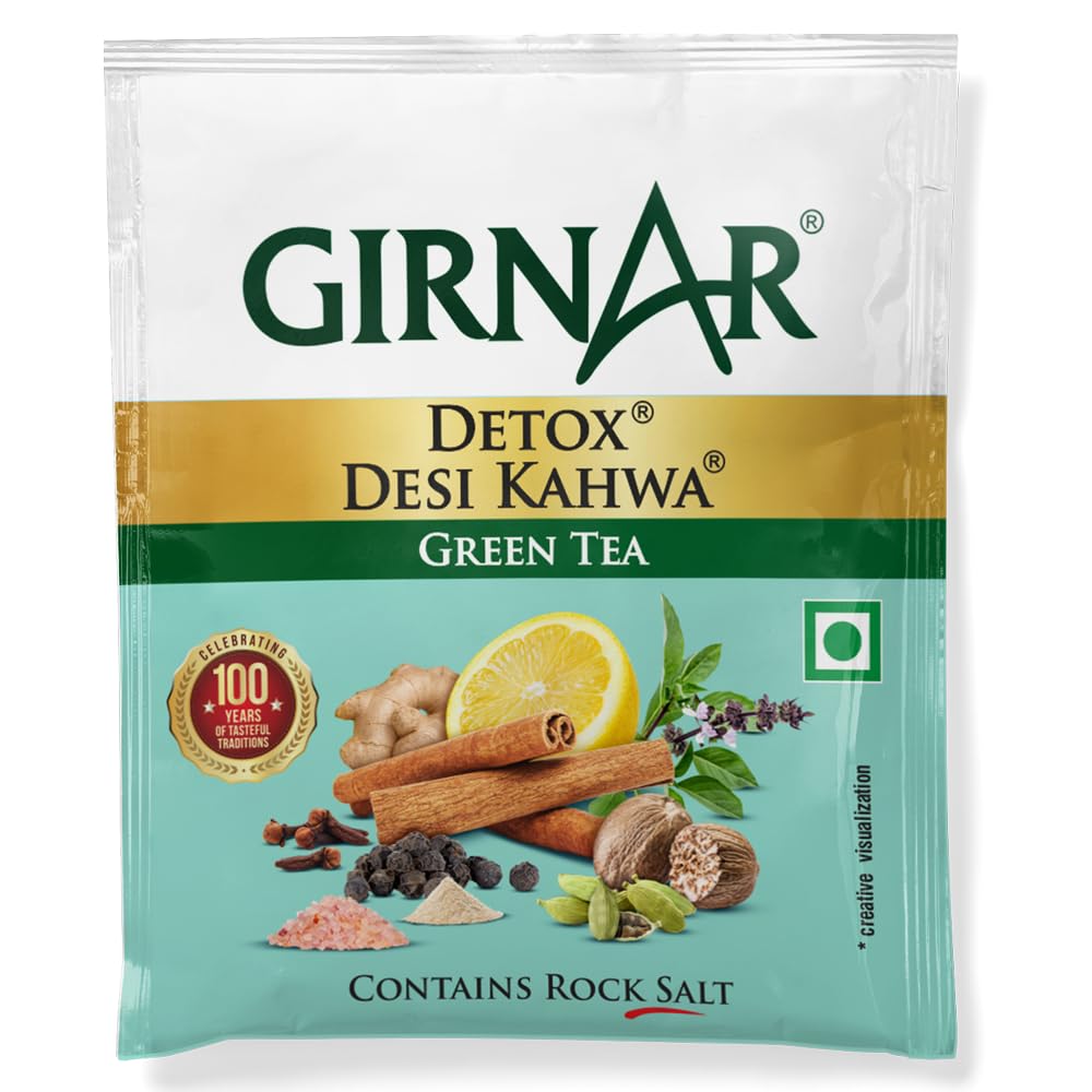 Girnar Detox Green Tea, (36 Teabags)