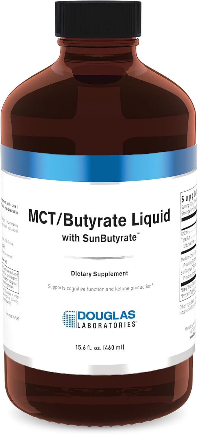 Douglas Laboratories MCT/Butyrate Liquid, Lemon Vanilla, 15.6 fl. oz.