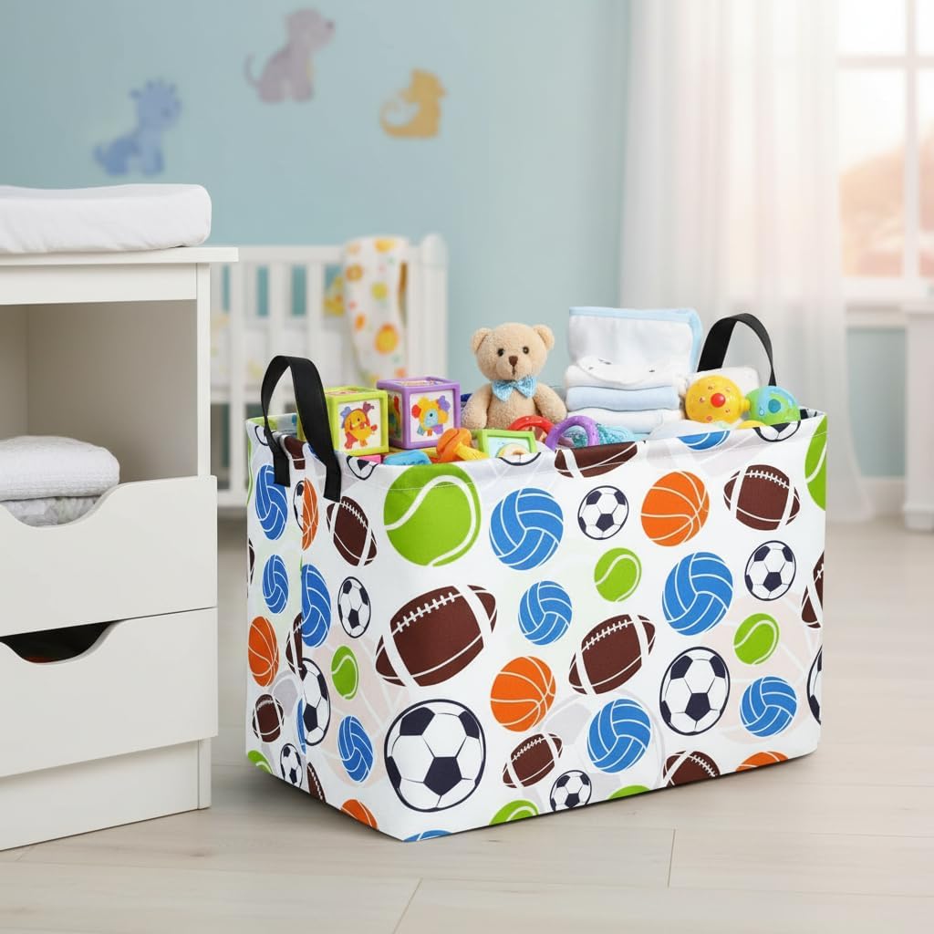 MAIZMZ Rectangular Storage Basket Collapsible Organizer Bin Waterproof Toy Box for Organizing Home/Dorm/Kitchen/Pet/Office/Closet/Shelf/Gift Baskets