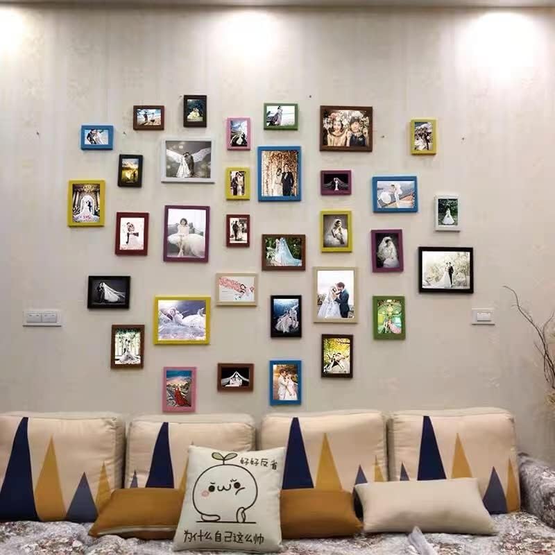 6x8 inch Picture Frame Made of 100% Solid Wood and High Definition PlexiGlass Display Pictures for Table Top Display and Wall Mounting Photo Frame