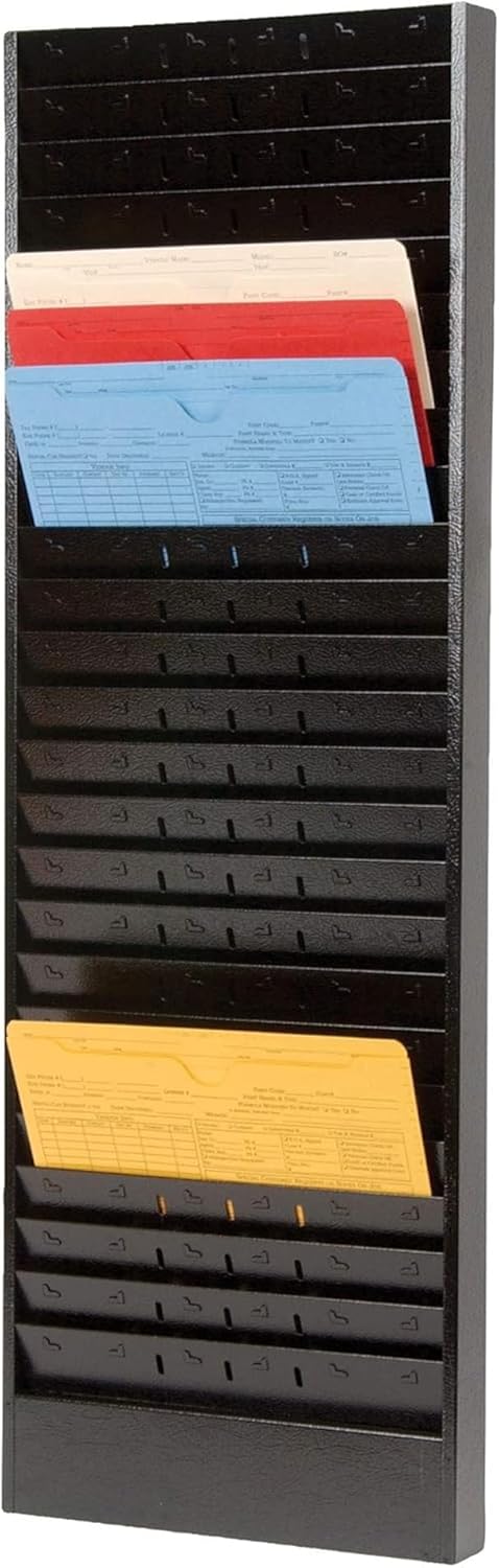 CHAMP Repair Order Rack, 18-Pocket Wall Mount Organizer, Gray