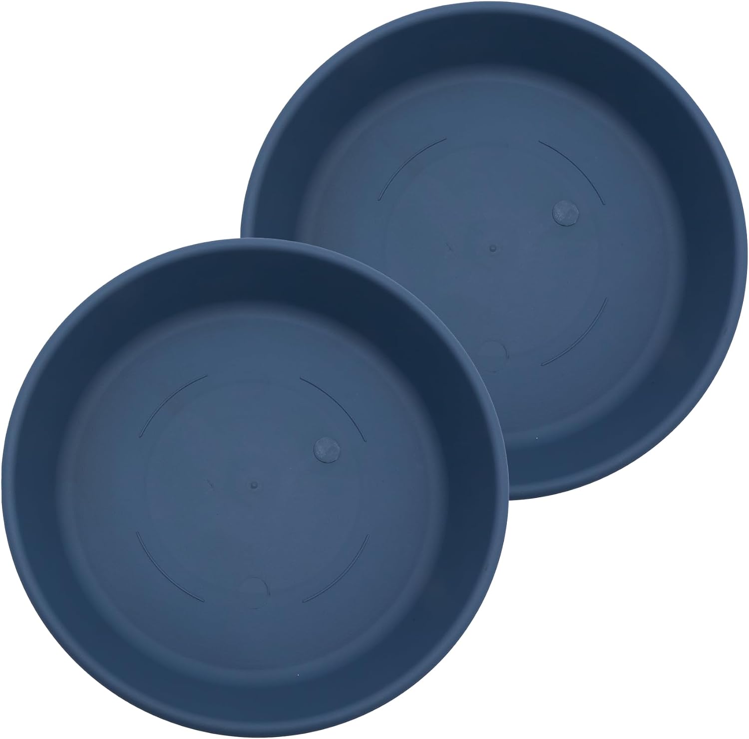 The HC Companies 14 Inch Round Plastic Classic Plant Saucer - Indoor Outdoor Plant Trays for Pots - 14"x14"x2.5" Sandstone