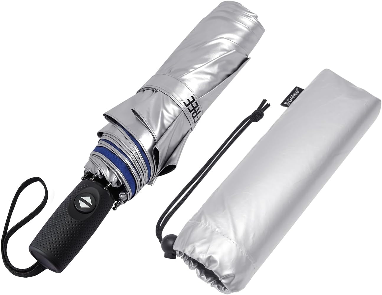 G4Free UPF 50+ UV Protection Travel Umbrella 42/46 Inch Auto Open Close