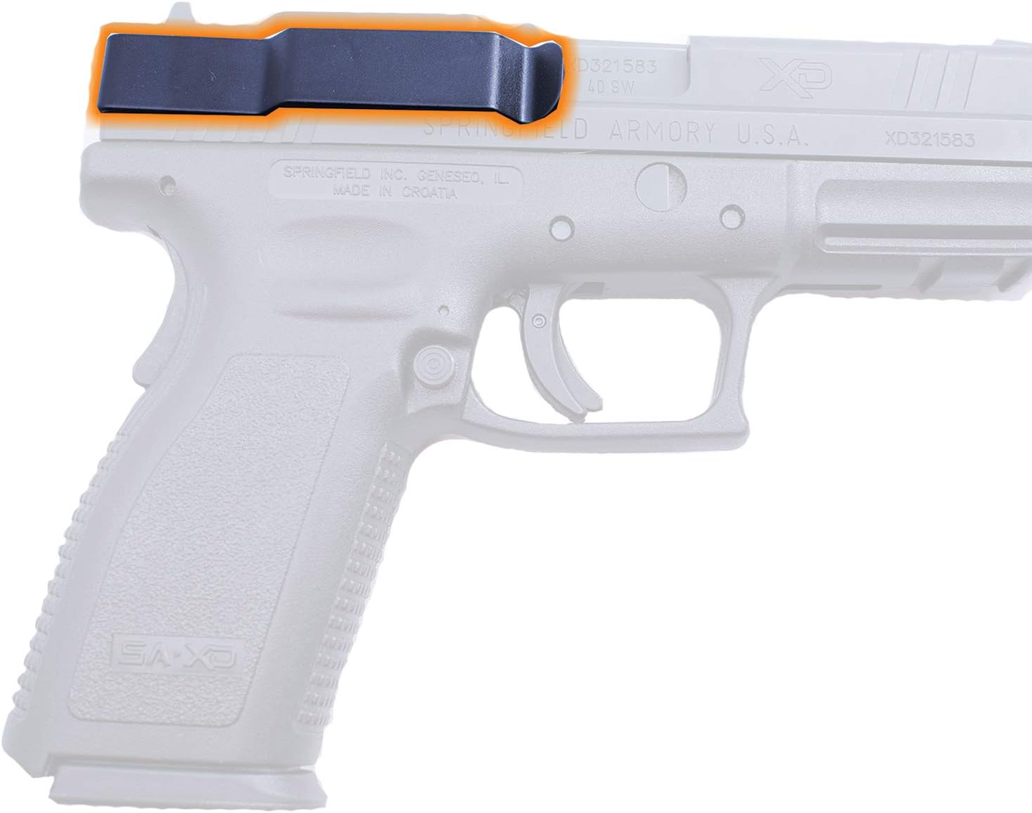 ClipDraw Gun Clip, Low Profile Slim Concealed Carry Easy Install American Made