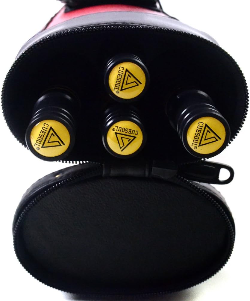 CUESOUL 19oz Pool Cue Sticks with Hard Pool Cue Case