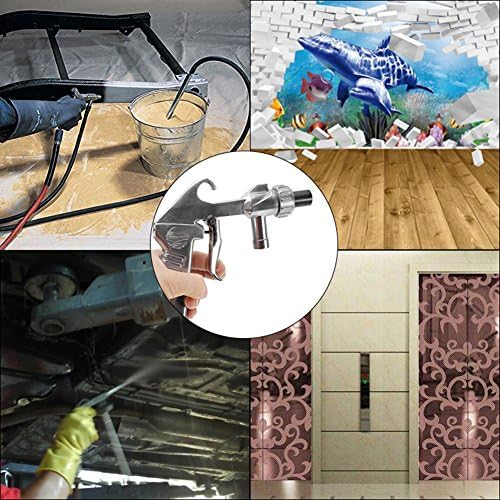 Wogoboo Sandblaster Kit Abrasive Sand Blasting Gun Rust Remove with Air Quick Adapter for Sandblast Cabinets