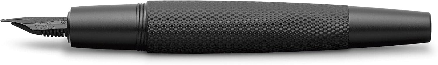 Faber-Castell e-motion Fountain Pen, Pure Black - Extra Fine