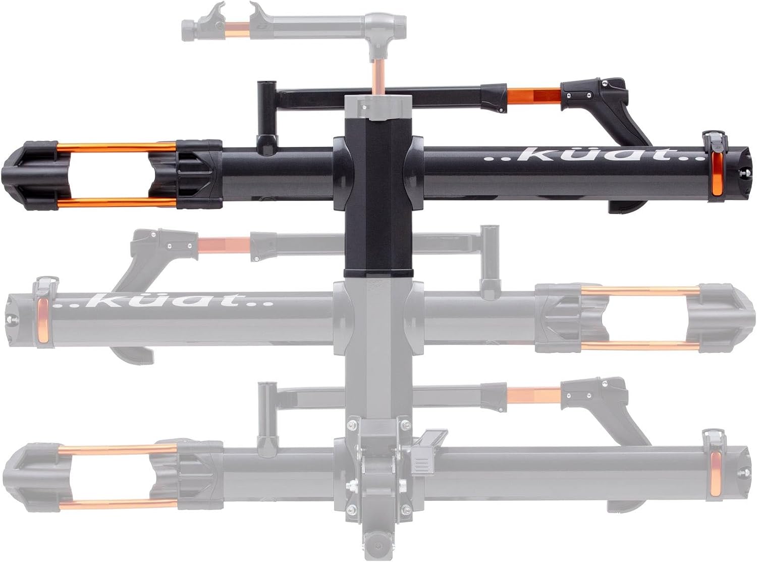 Kuat NV Add-On 2.0-2" - +2-Bike Rack, Black Metallic (NA22B) | Increases 2" NV 2.0 to a 4-Bike Hitch Rack, Rugged All-Metal Construction, E-Bike Compatible, Easy Installation